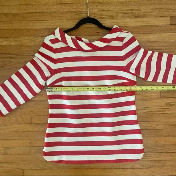 Boden Striped Sarah Ponte Top Ottoman Fabric - Size 8 - Picture 11 of 11